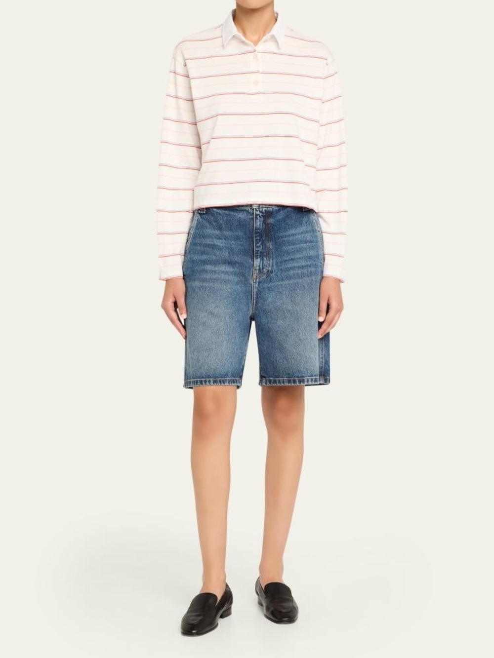 KULE The Lexie Striped Polo